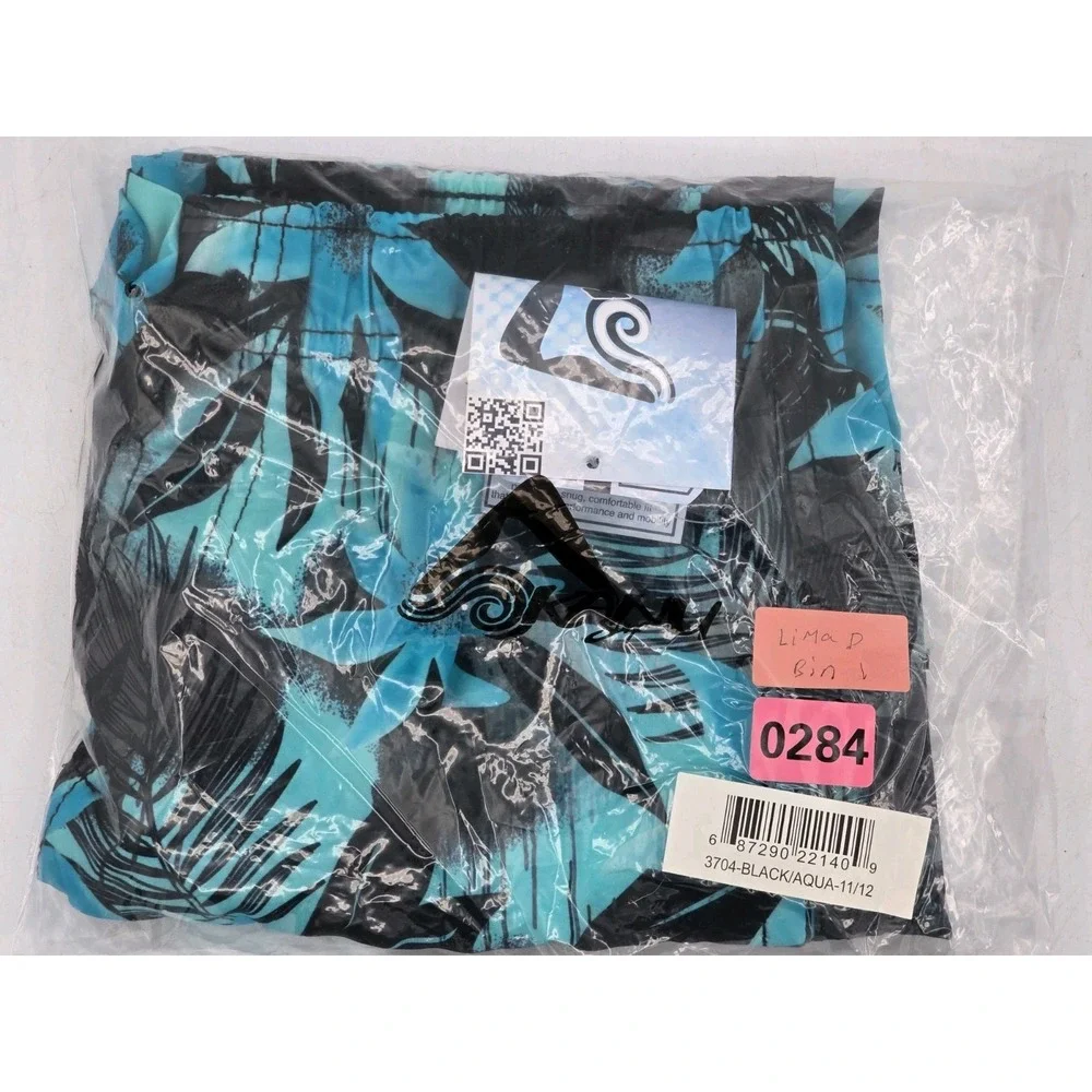 NWT Kanu Surf Boys Adventure Boys Swim Trunks with Compression Liner‎ - Sz 11/12
